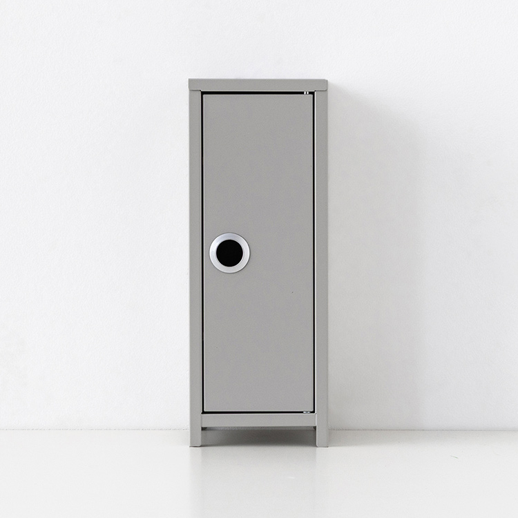 심플리 미니수납장 105x105x275mm, 1단, 라이트그레이 1856.8724 - 메인 이미지