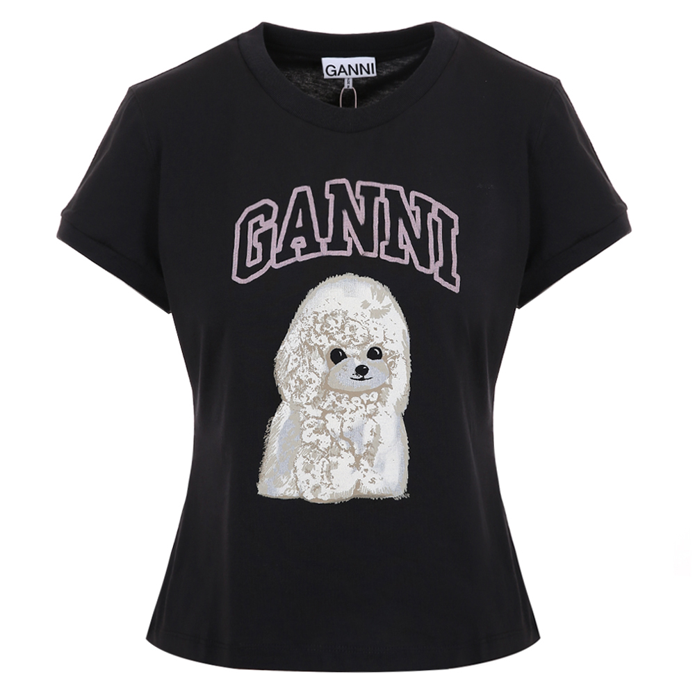 가니 푸들 프린트 크루넥 그래픽 반팔티 T4239 252 (2025 F/W) XS - 상품 이미지