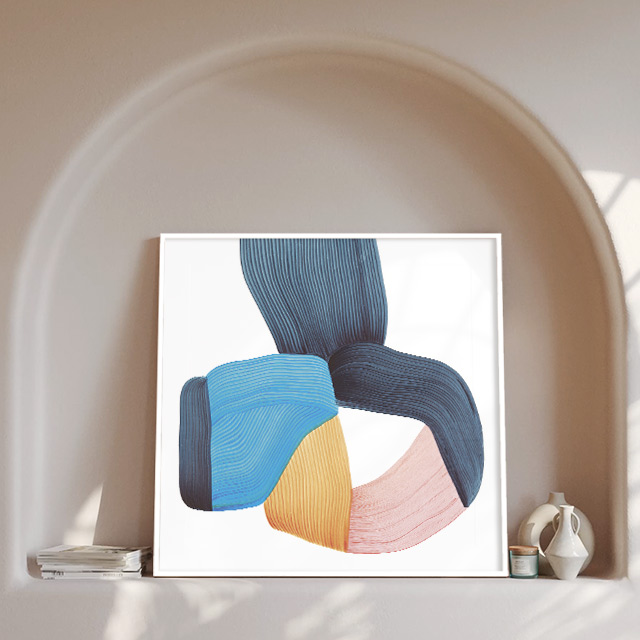 로낭 부홀렉 인테리어 그림 추상화 캔버스 액자 드로잉 B - 상품 이미지