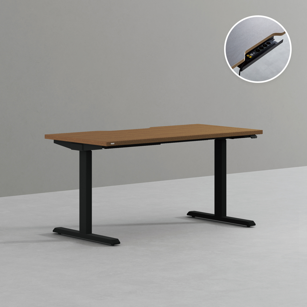 데스커 모션데스크 플러스 1400x700mm, 모던아카시아 - 상품 이미지