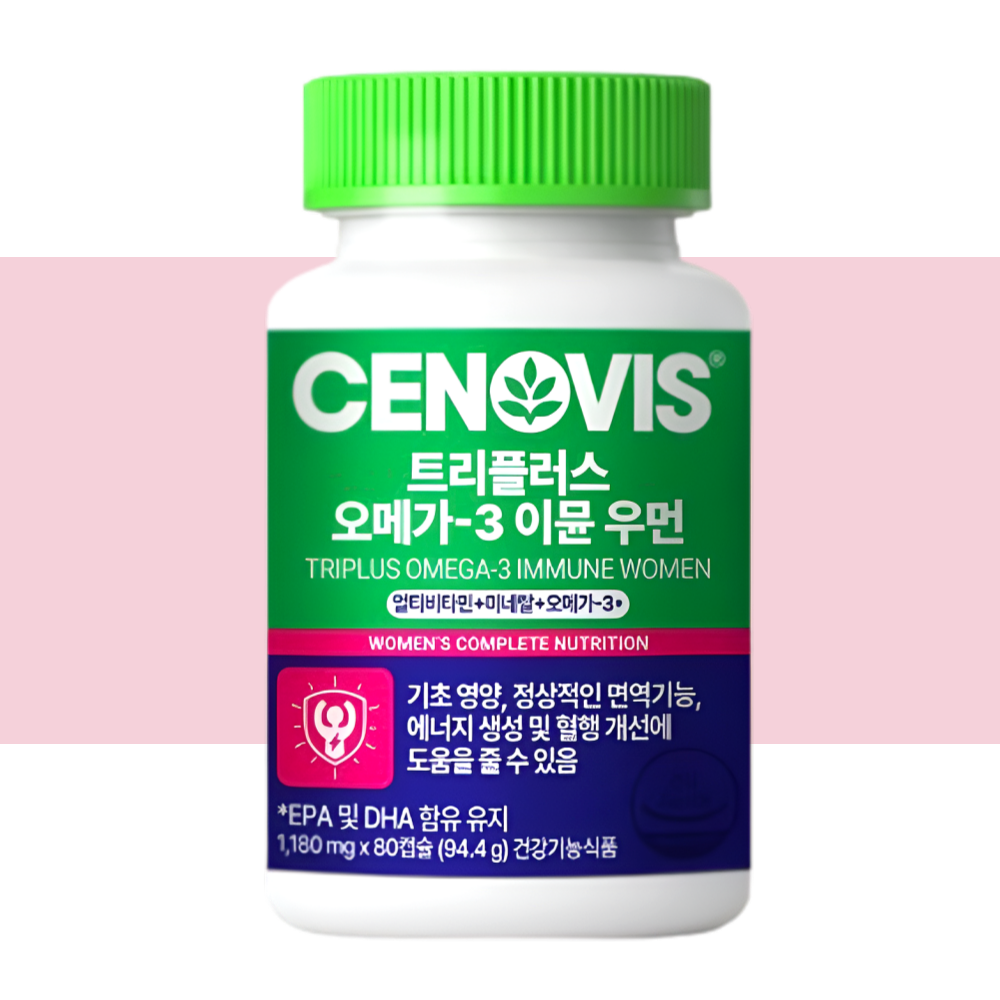 세노비스 트리플러스 오메가3 이뮨 우먼 80캡슐X1개