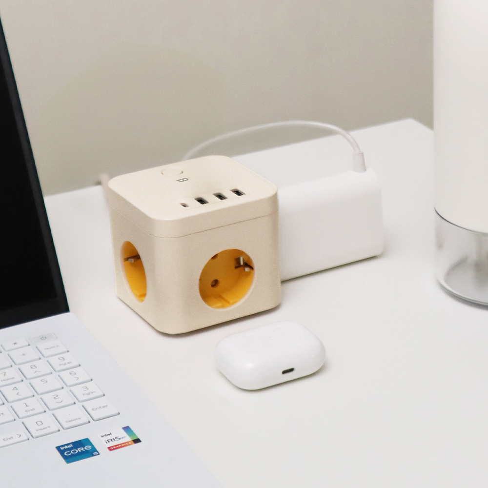 오아 큐브 멀티탭 PD35 대용량 4000W 콘센트 USB C타입 고용량 멀티 3구 어댑터