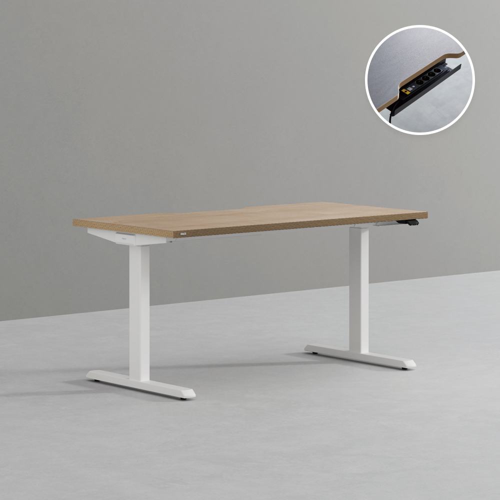 데스커 모션데스크 플러스 1400x700mm, 메이플 - 상품 이미지
