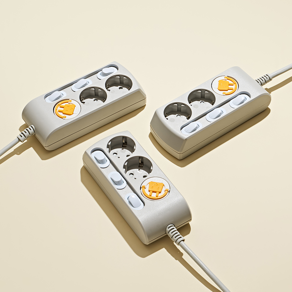 납작 멀티탭 콘센트 고용량 개별 3구 멀티 누전 차단 디자인 틈새 1m 납작플러그