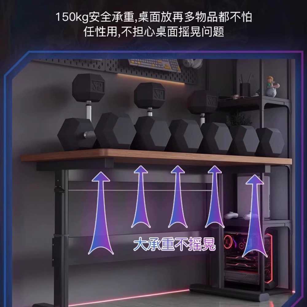 높이조절 책상 스탠딩 서서 공부하는 컴퓨터 간편조립 80cm - 상세 이미지 4