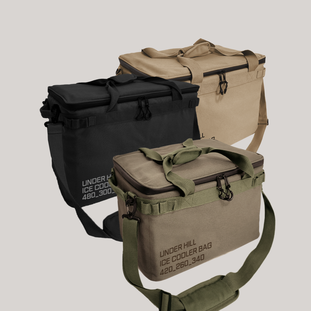언더힐 보냉백 보냉가방 쿨러백 소프트쿨러 30L, 카키애쉬