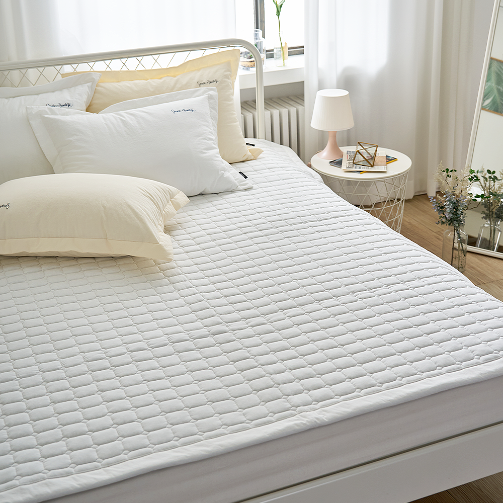 쿠에뜨 호텔식 하이엔드 고밀도 논슬립 고정밴드 심플 SS 침대패드