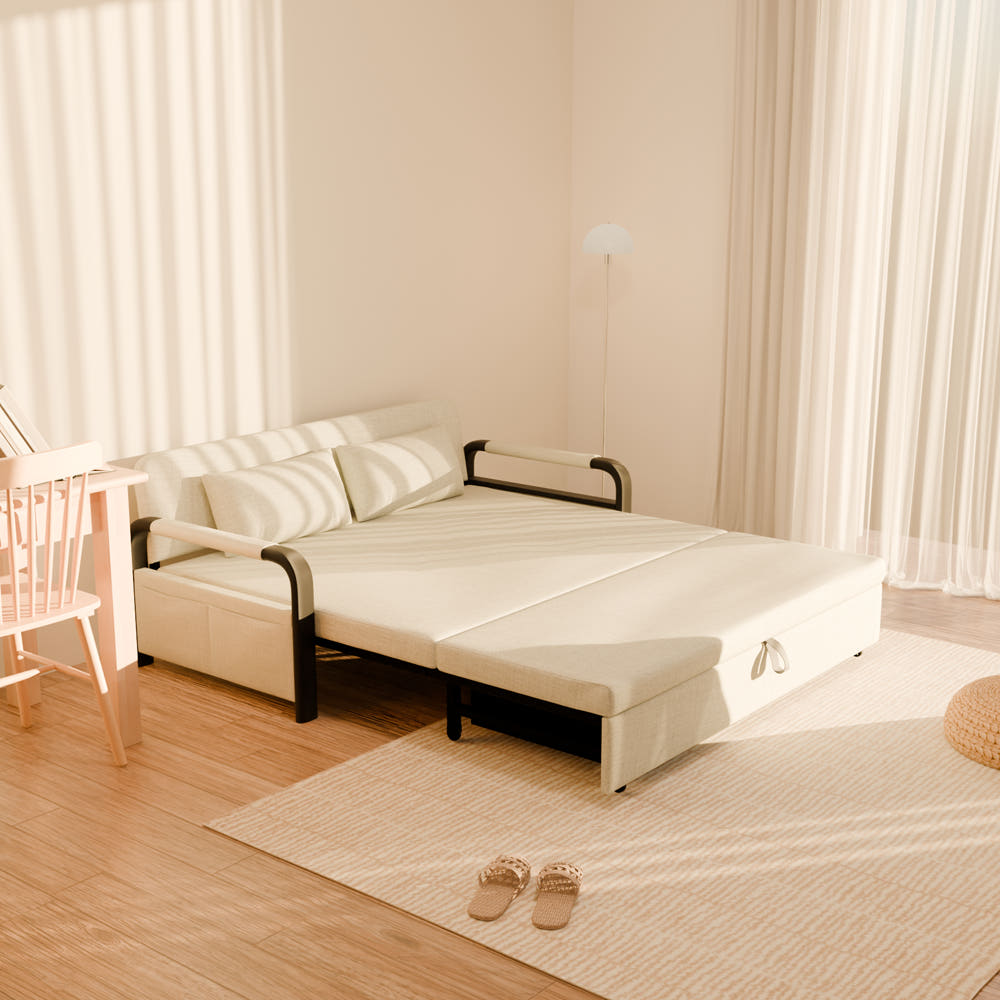 델브스 베이직 패브릭 1인용 컴팩트(800mm) 접이식 소파베드 쇼파 침대