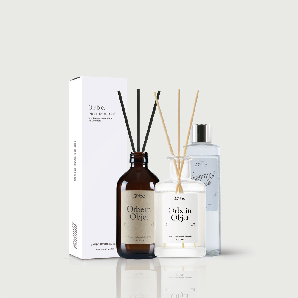 오르브 교보 향 집들이 선물 원룸 사무실 인테리어 실내 오브제 디퓨저 200ml 플로럴가든