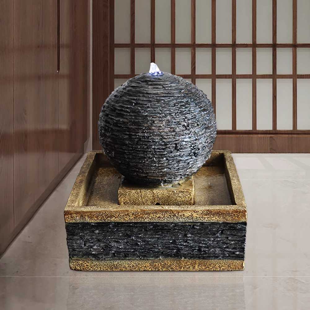 실내 분수 사무실 로비 인테리어 물장식 수경 장비 25x25x25cm - 상세 이미지 5