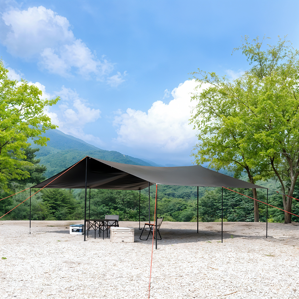 로티캠프 타프 렉타 캠핑 블랙코팅 그늘막 BTM-550 특대형, 탄