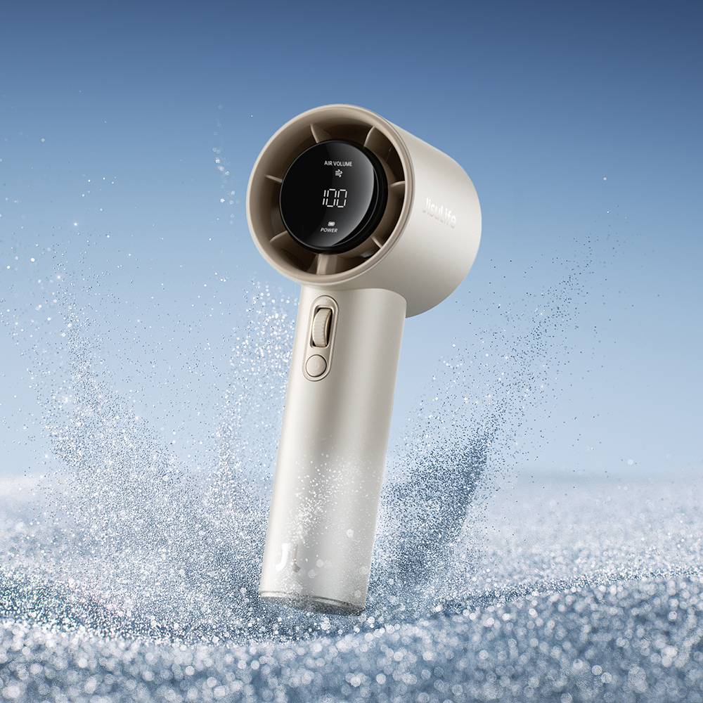 휴대용 손 선풍기 미니 에어컨 냉각 손풍기 핸디 목걸이 선풍기 Pro1S 샴페인 브라운