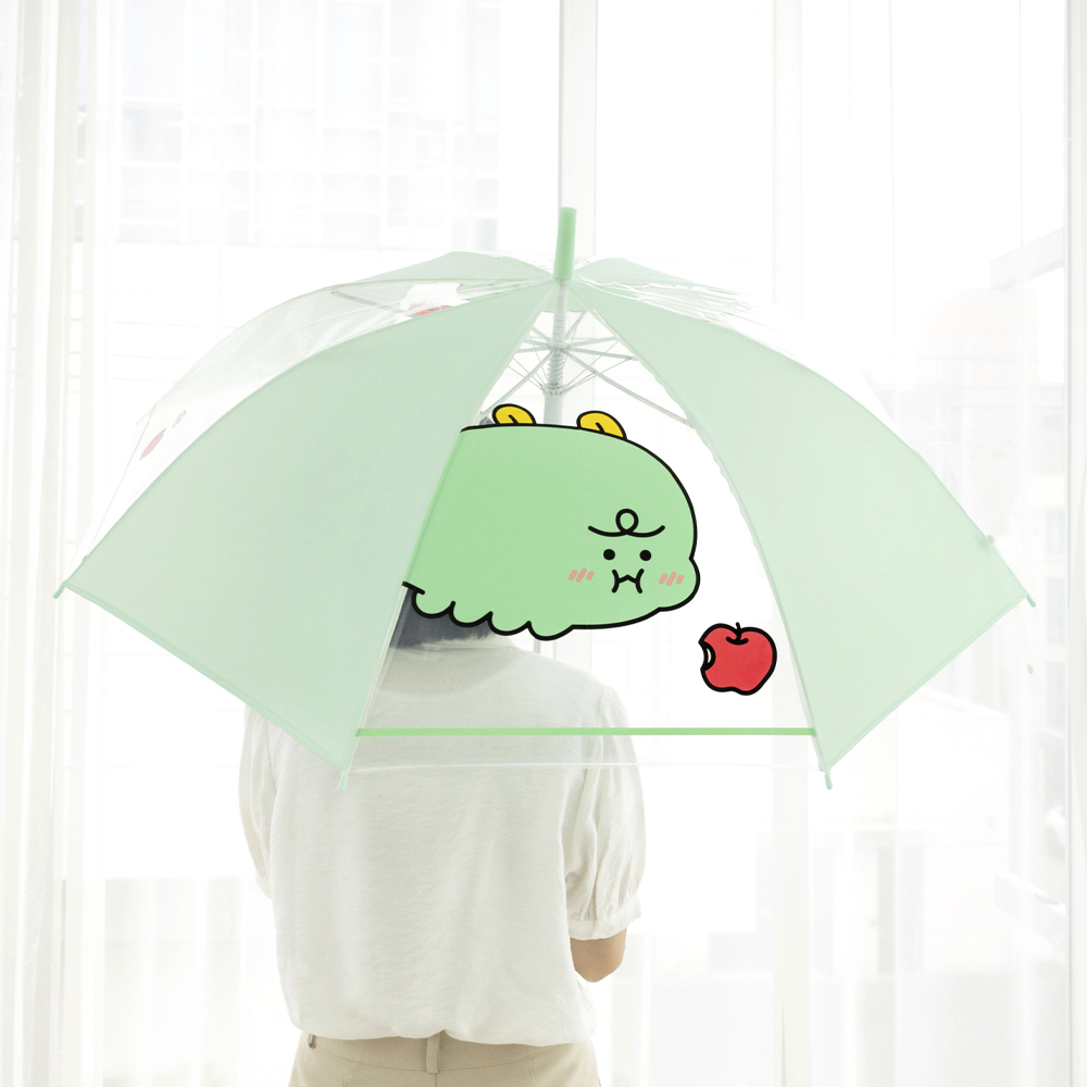 카카오 우산 3단 자동 우산 춘식이 핑크 이미지 6