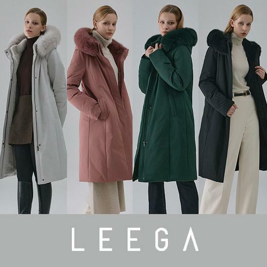 [런칭가498,000원] 리가 풀스킨 밍크 폭스 콤비 구스다운 (벨트 추가)