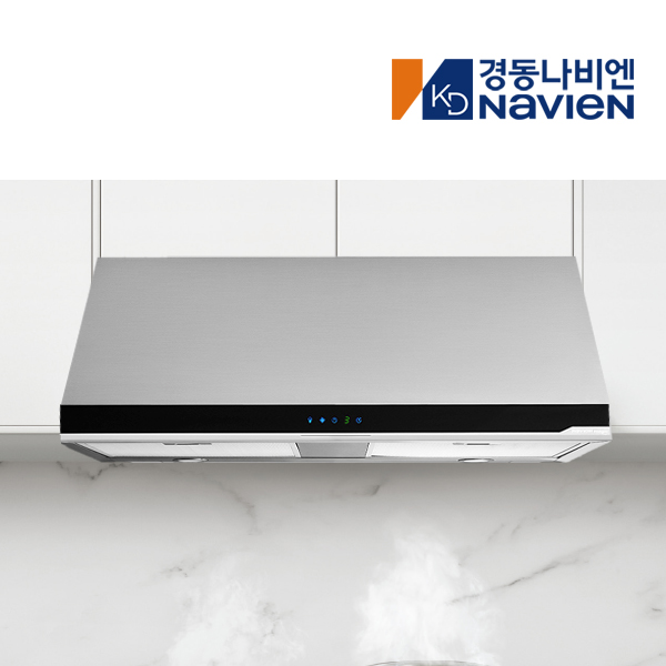 전국설치 900장용 터치식 반장 침니 박스형 허리케인 정풍량BLDC 레인지 후드 RGB150