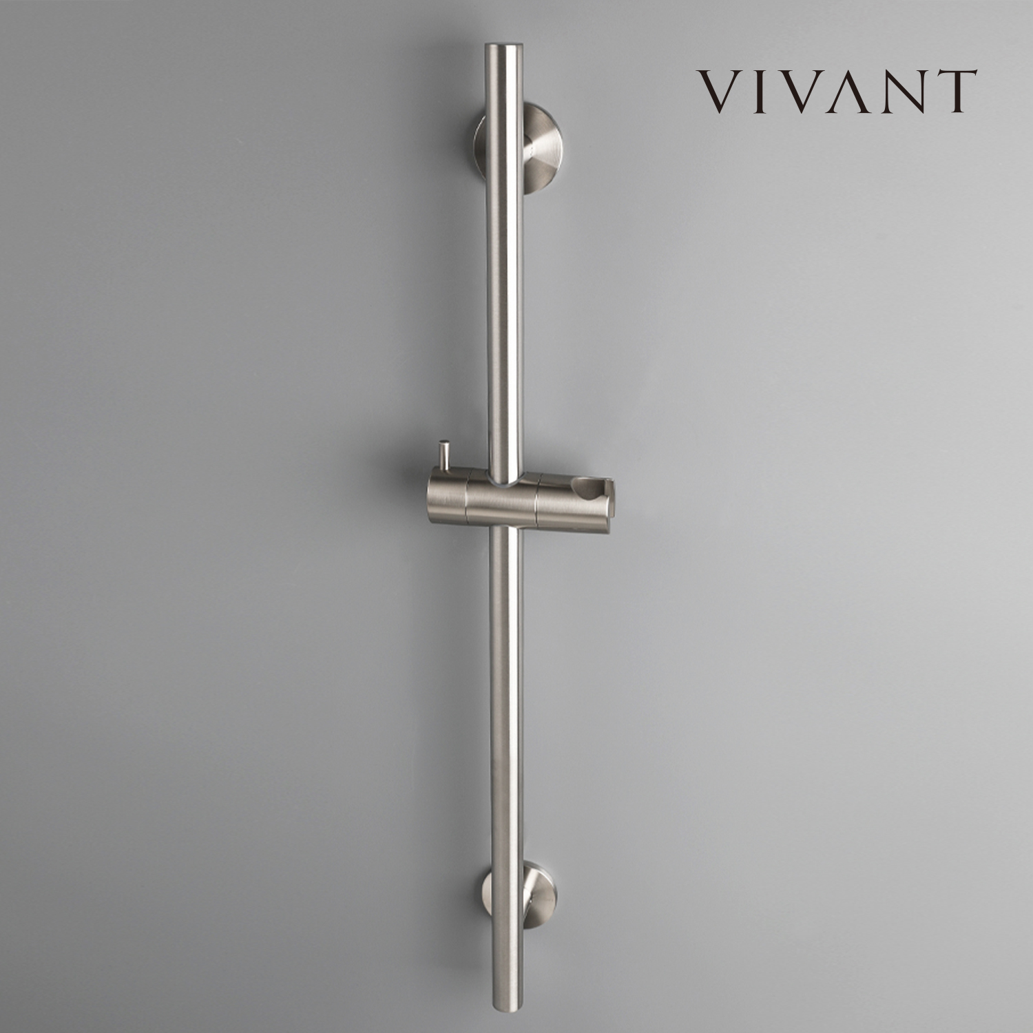 욕실슬라이드바 욕조샤워기걸이 거치대 CA307(MS)메트실버 그레이 비반트 VIVANT - 상품 이미지