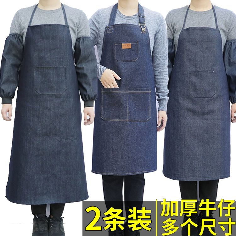 예초기앞치마 목공 방수 캔버스 공방 예초기 두꺼운 원예 청바지 앞치마 3포켓 80cm 2개 - 상세 이미지 2