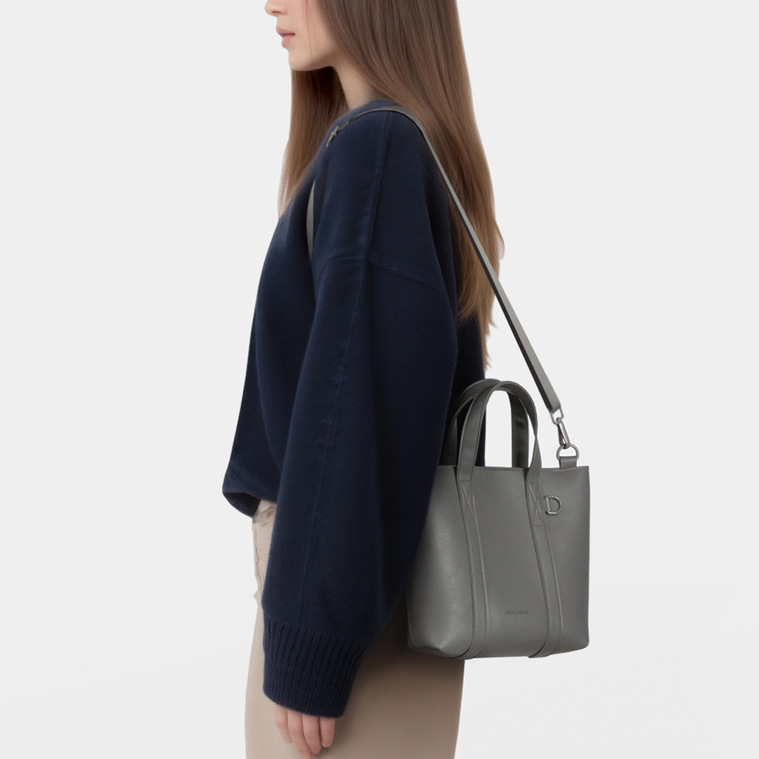 퀄팩 에센셜 미니 레더 토트백 305 / 크로스백