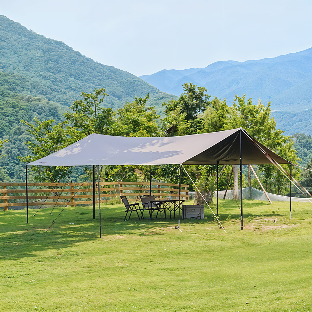 로티캠프 타프 렉타 캠핑 블랙코팅 그늘막 BTM-550 특대형, 탄