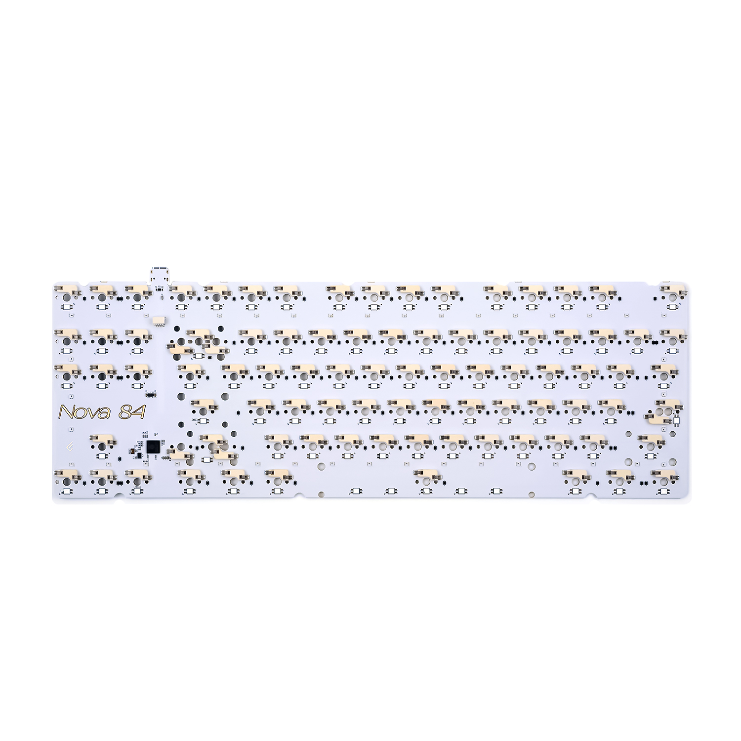 [우측 쉬프트 스플릿 사용 X] Nova 핫스왑 PCB RGB FR-4 화이트 1.6mm - 상세 이미지 4
