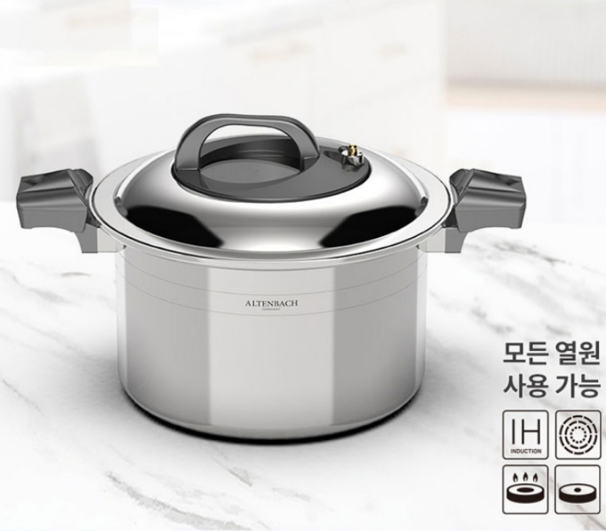 알텐바흐 엑스쿠첸 저압냄비 316ti 통5중 멀티쿡 무수분 스텐냄비 11L - 상세 이미지 2