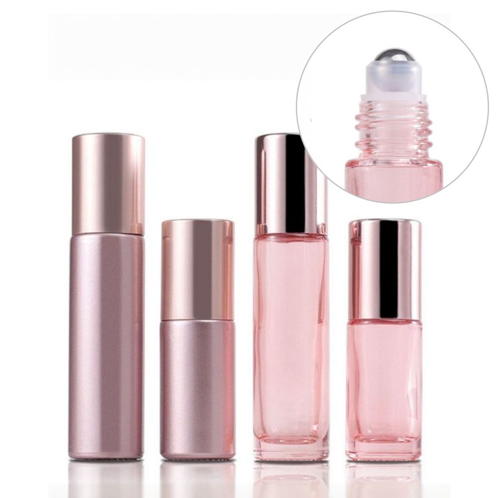 로즈골드 롤온 공병 5ml 10ml 미니 향수 롤러볼 유리 용기 - 상품 이미지
