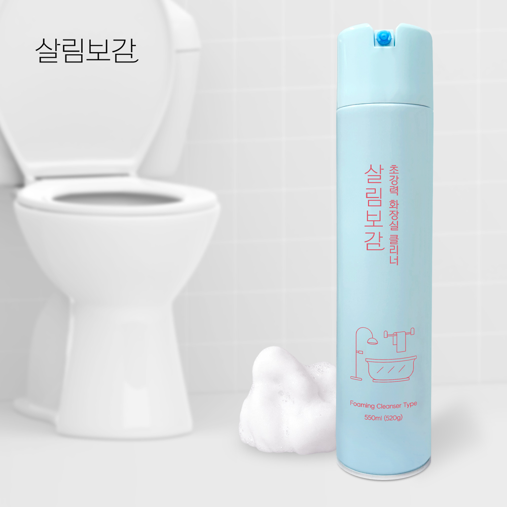 살림보감 화장실 클리너 욕조 청소 욕실 변기 세정제 락스 세제 물때제거 변기클리너