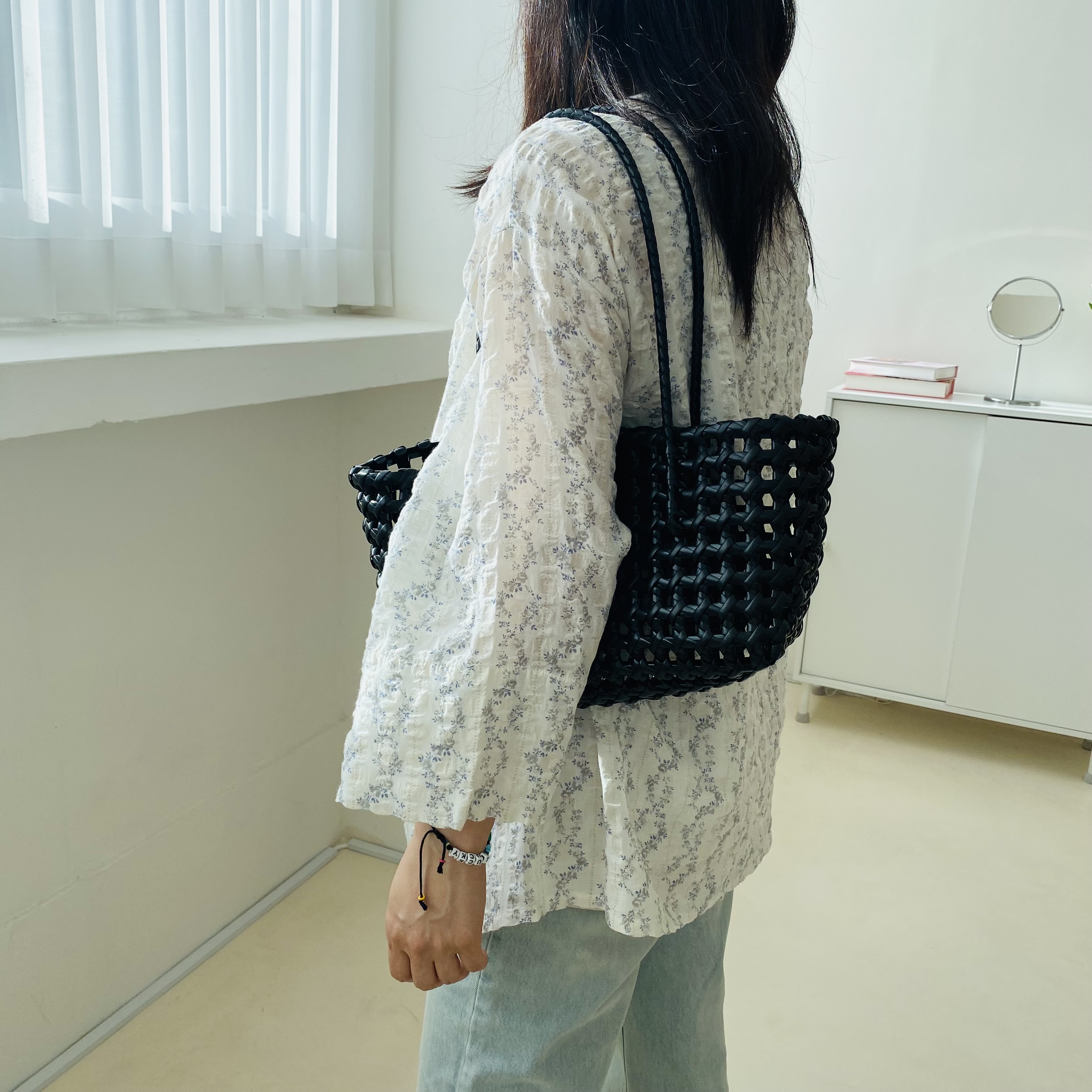 국산 시원한 코튼레이온 여름 로브가디건 페이즐리 플라워 긴팔 비치로브 이미지 8