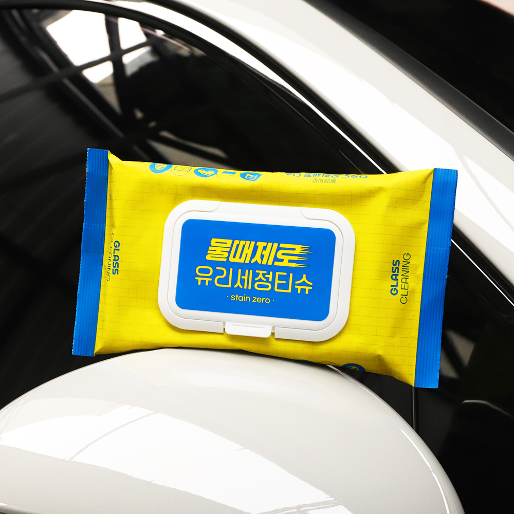 피큐 물때제로 자동차 유리세정제 세차티슈 30매 175ml, 6개 - 상세 이미지 5