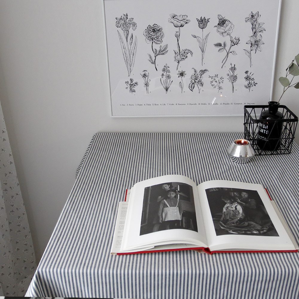 바이아미 하코 스트라이프 줄무늬 식탁보 식탁커버 테이블보 맞춤제작