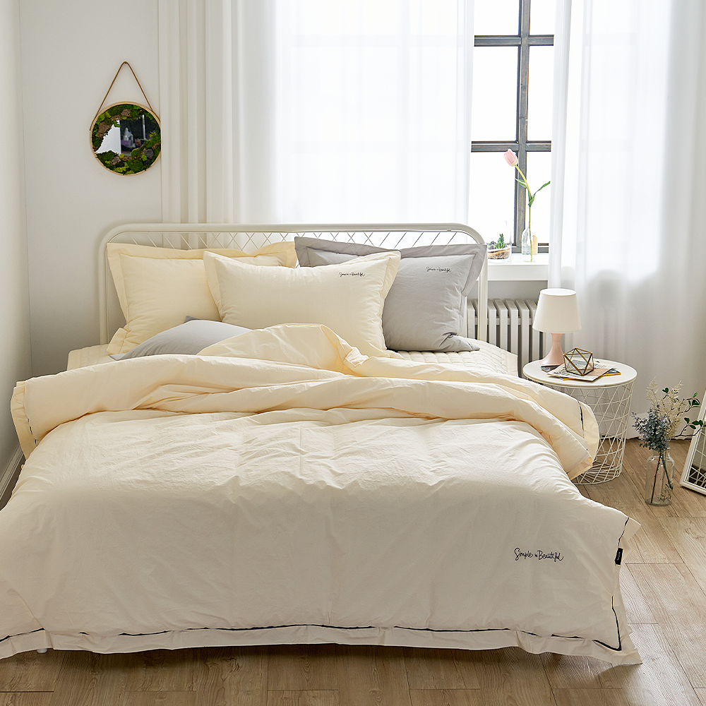 쿠에뜨 호텔이불 하이엔드 고밀도 순면침구 심플 신혼침구