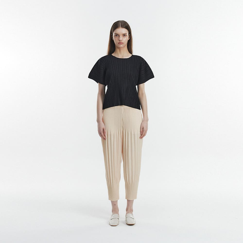 몽플리쎄 여성 뉴배기핏 플리츠 팬츠 (2colors) 주름옷 주름바지 플리츠바지 - 상세 이미지 2