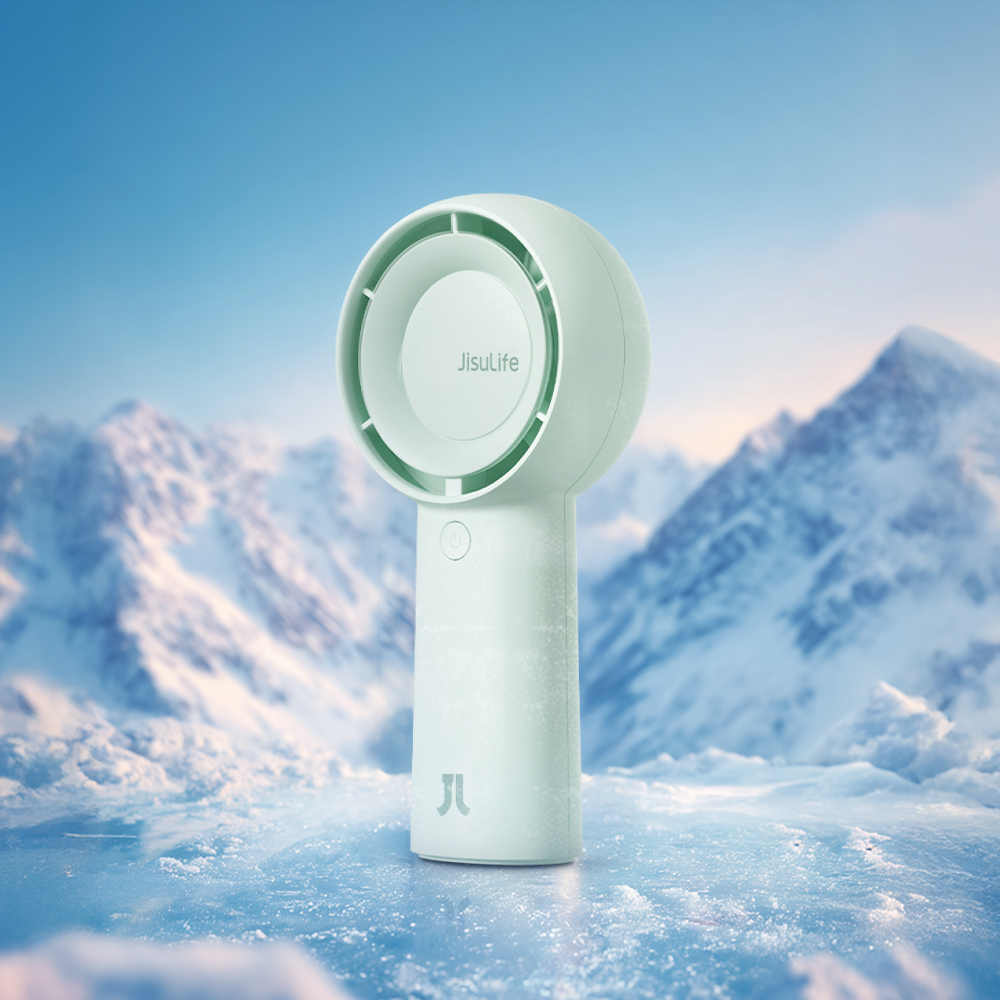 휴대용 손 선풍기 4000mAh 냉각 손풍기 핸디 목걸이 미니 선풍기 Life5Plus 민트 그린