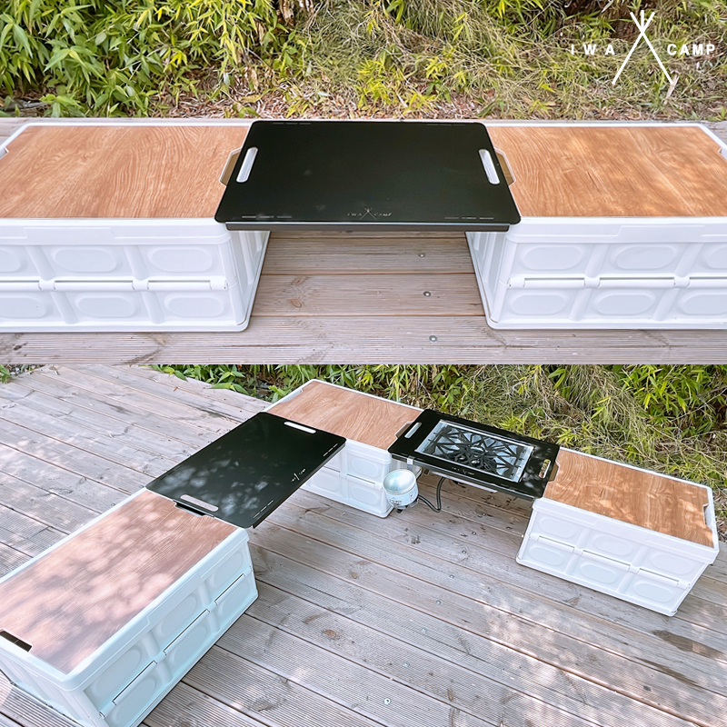 캠핑박스 폴딩 카고 토르 연장 상판 버너플레이트 거치대 테이블
