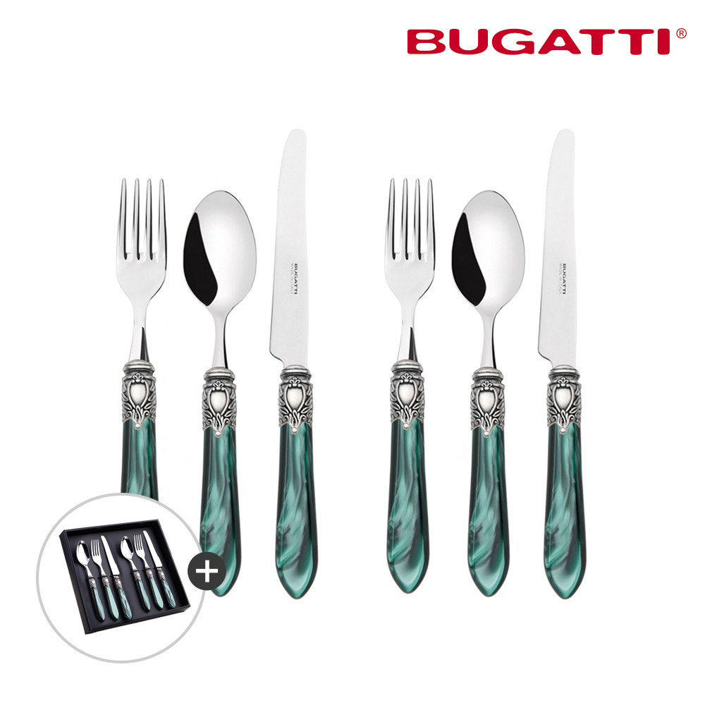 부가티 옥스포드 디너2인조 선물세트 (스푼+포크+나이프)