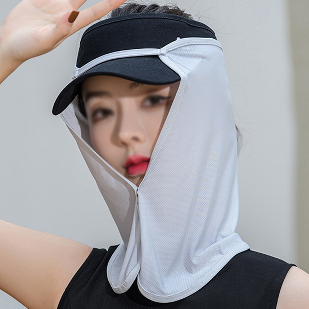 햇빛 차단 모자 선쉐이드 넥커버 햇빛가리개 골프 여름 걸이 자전거 선가드 캡 가림막 밭일 야외 낚시 조깅 운전