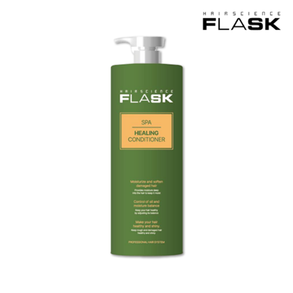 플라스크 스파 힐링 컨디셔너 1500ml 대용량 자몽 단백질 미용실 트리트먼트 - 상품 이미지