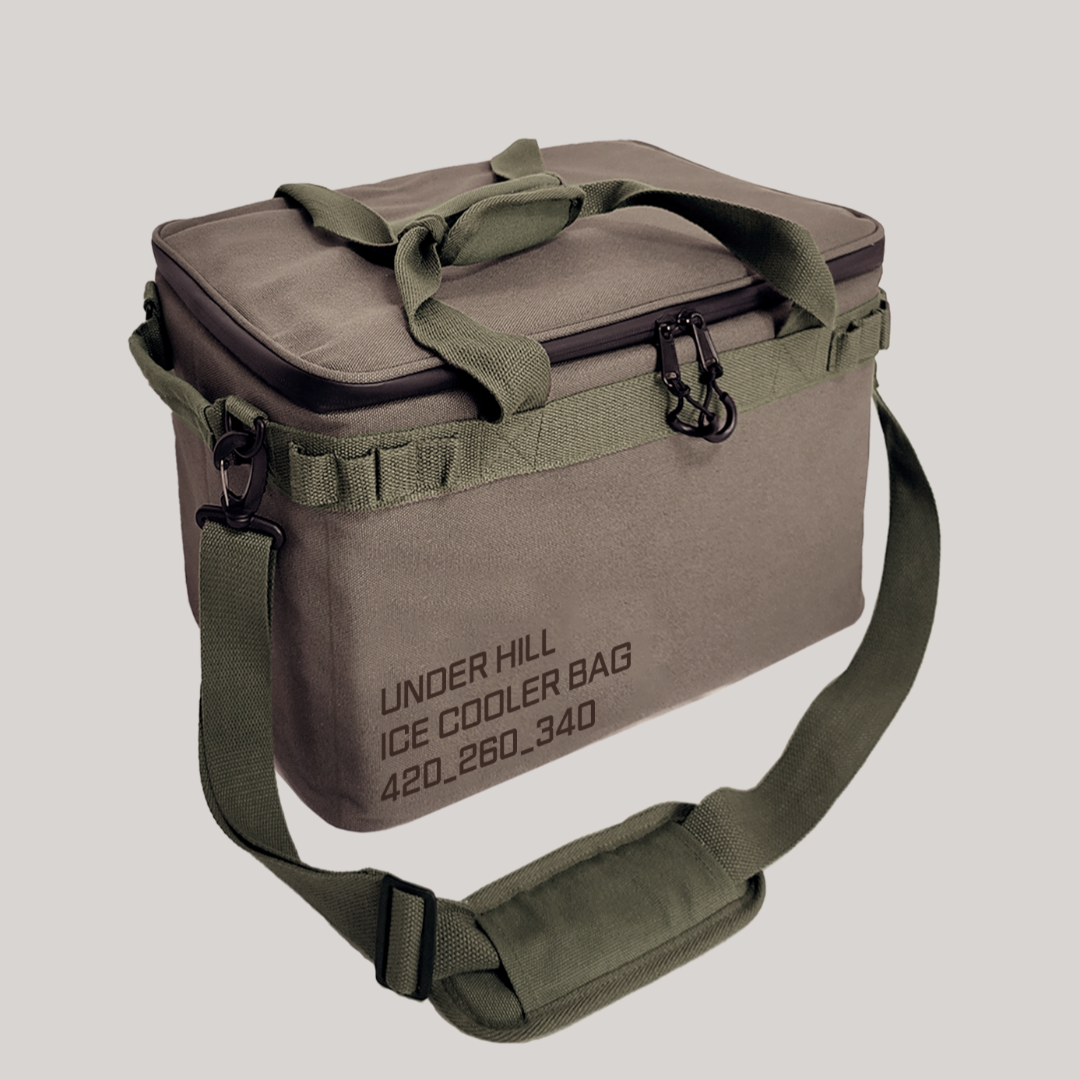 언더힐 보냉백 보냉가방 쿨러백 소프트쿨러 30L, 카키애쉬