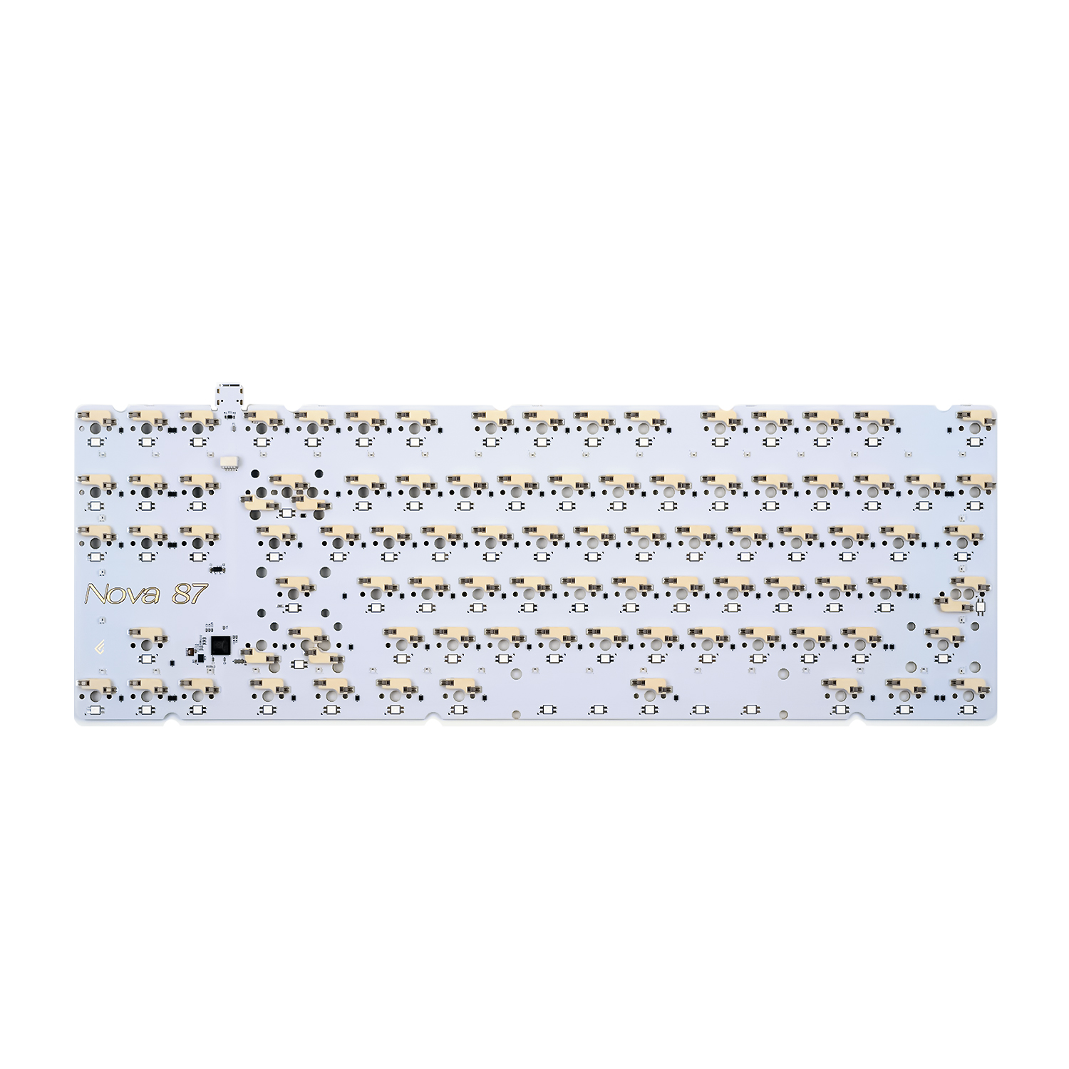 [우측 쉬프트 스플릿 사용 X] Nova 핫스왑 PCB RGB FR-4 화이트 1.6mm - 상세 이미지 2