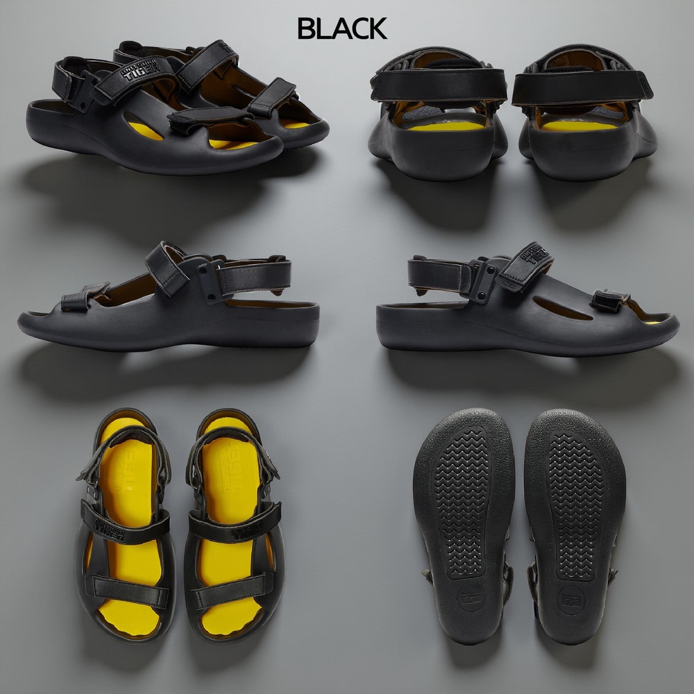 오니츠카타이거 에르고니오 스트랩 샌들 남성 1183C368/관부가세포함 BLACK 230 - 상세 이미지 2