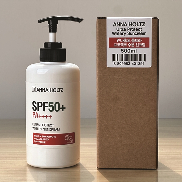 안나홀츠 대용량 온가족 울트라 프로텍트 수분 선크림 spf50+PA++++ 썬크림 500g 자외선차단제 썬블럭 - 상품 이미지