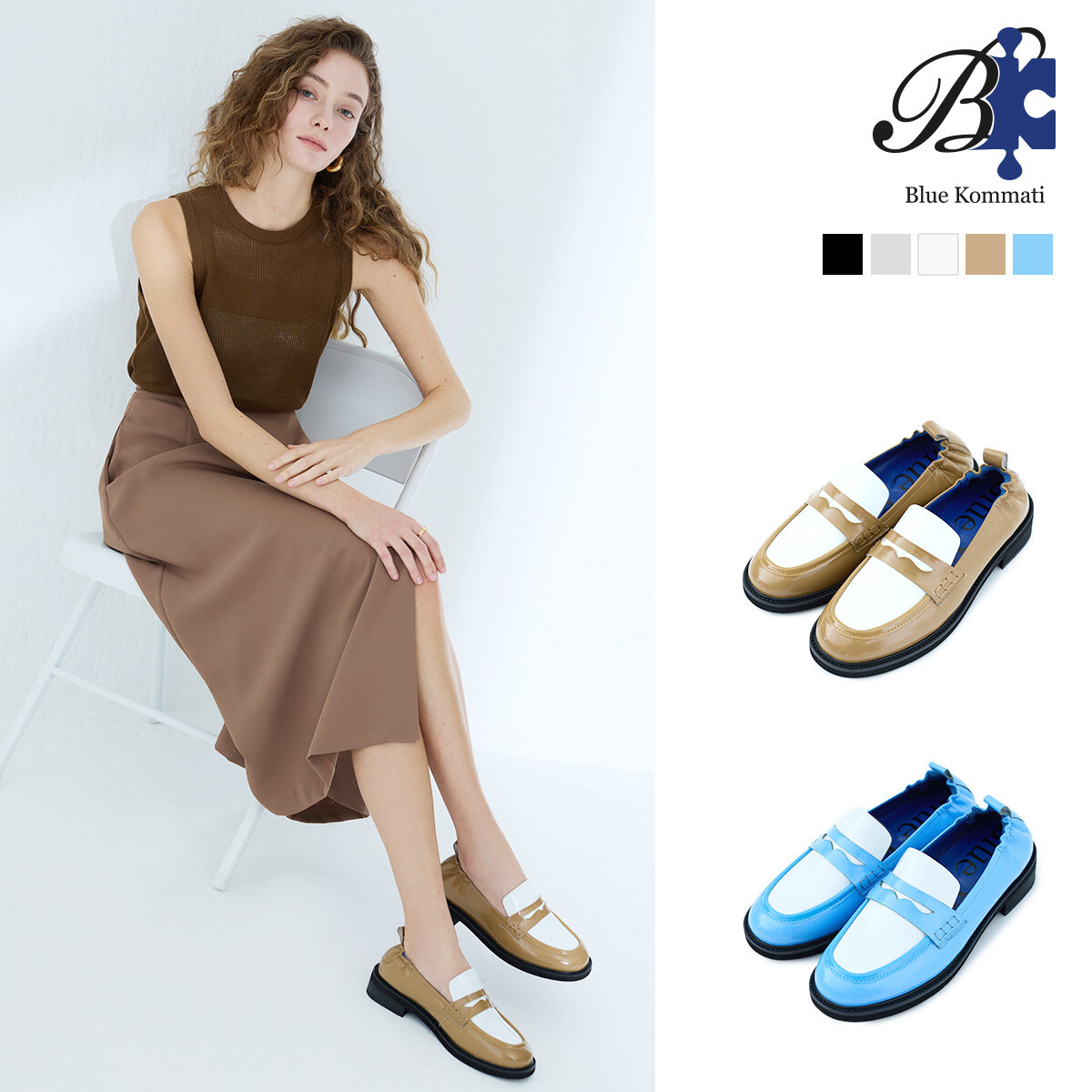 블루코마티 25SS 람프시(LAMPSI) 로퍼 - 상세 이미지 4