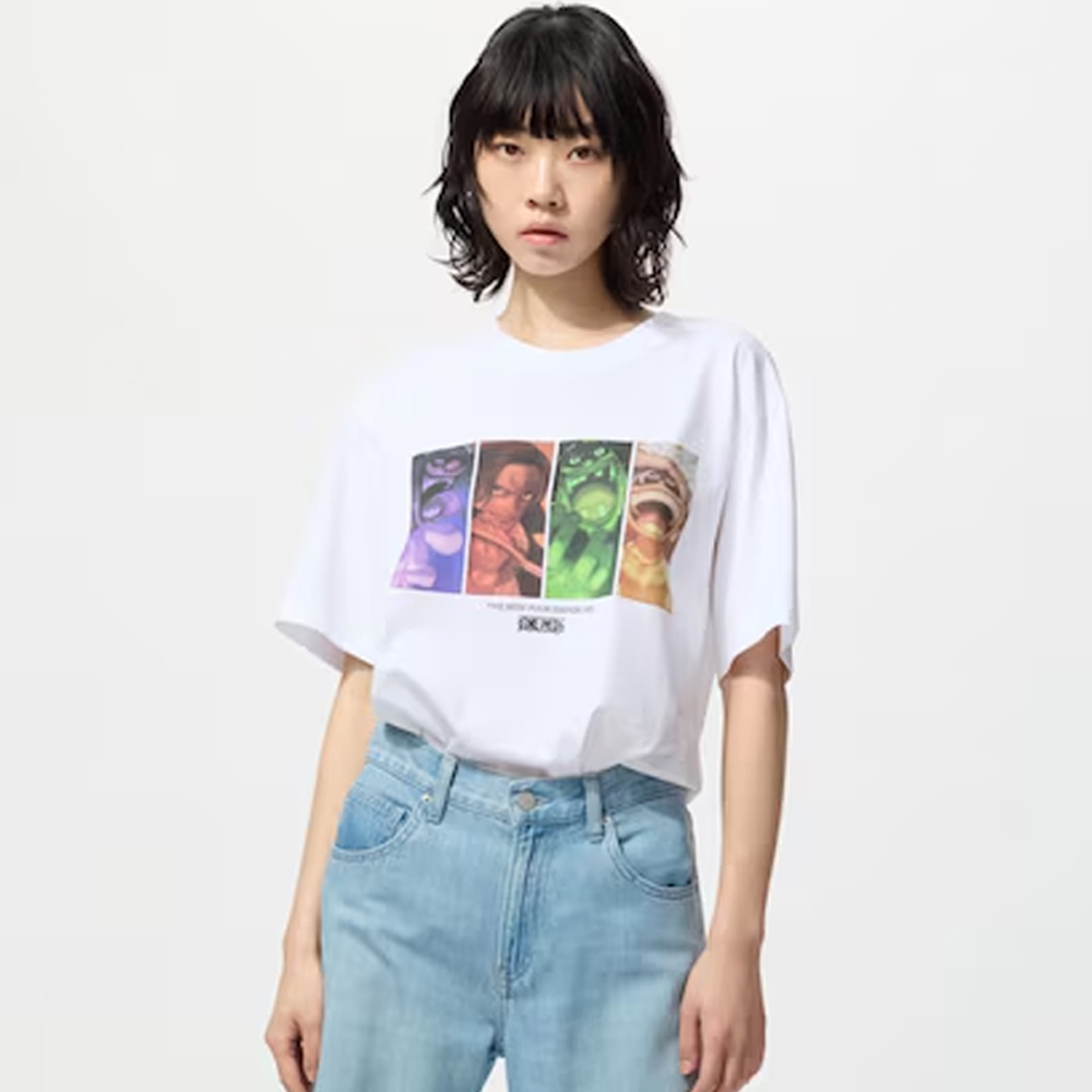 유니클로 반팔티 원피스 UT 프린팅 480698 - 상품 이미지