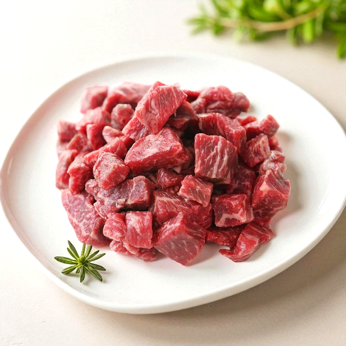한우 1++ 국거리 300g 찌개용 요리용 소고기 - 상세 이미지 2