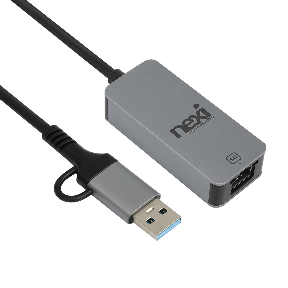 넥시 USB3.1 C타입 A타입 5G 유선랜카드 무전원 포터블 넷북 노트북 양방향 - 상세 이미지 3