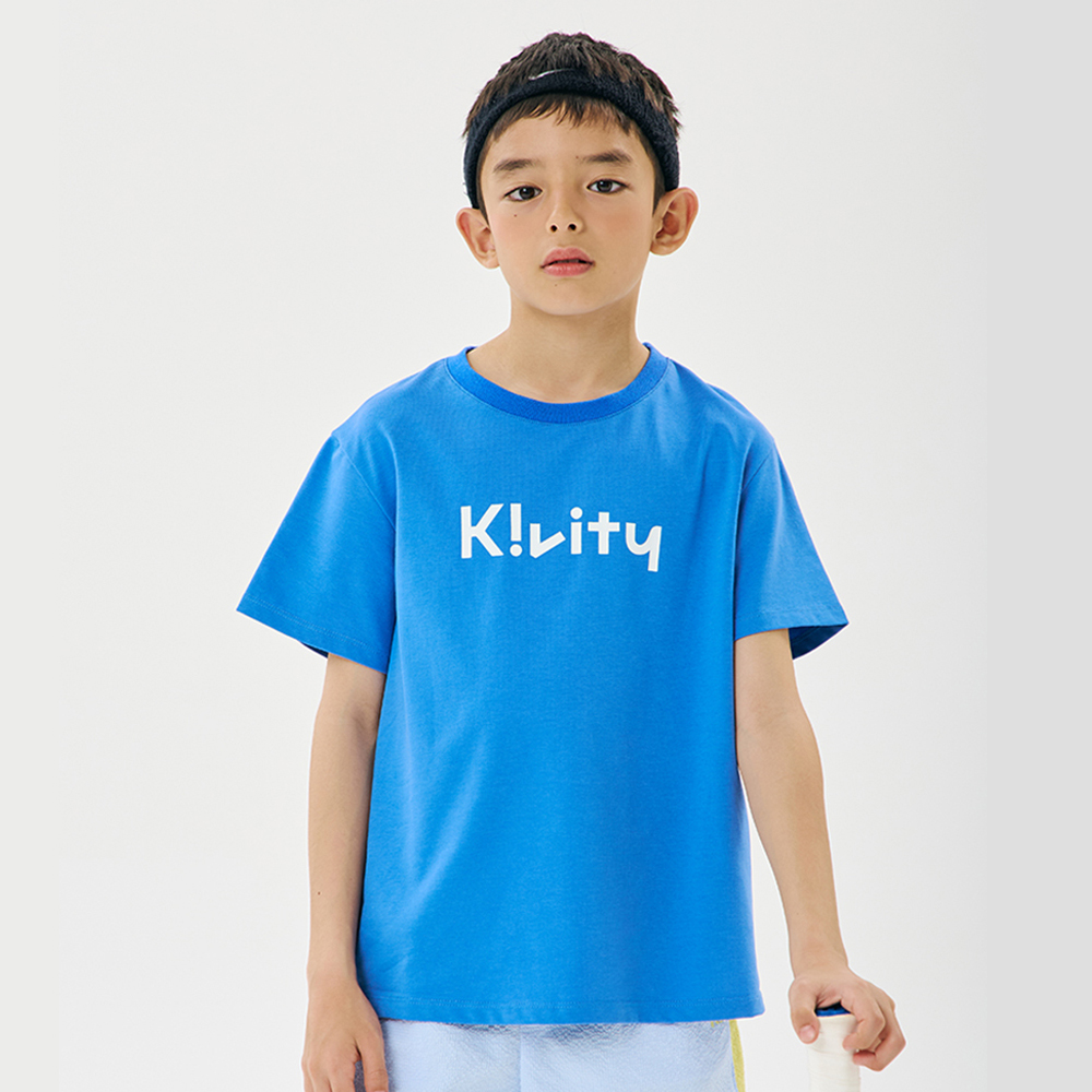 키비티 플레이 티셔츠 블루 KVT40SNT01BL