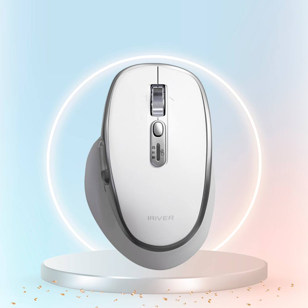 아이리버 GT300 무한휠 멀티페어링 무선 마우스 화이트 - 상품 이미지
