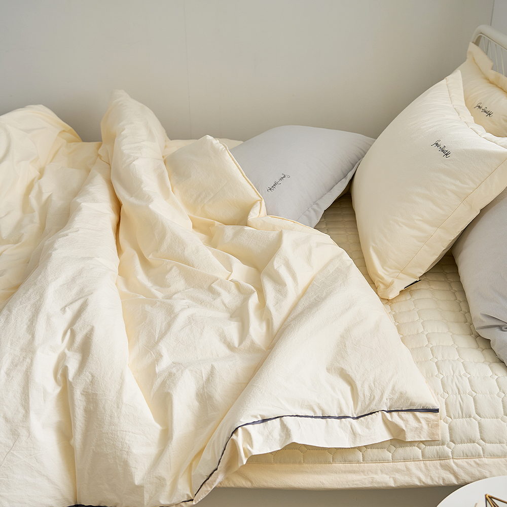 쿠에뜨 호텔이불 하이엔드 고밀도 순면침구 심플 신혼침구