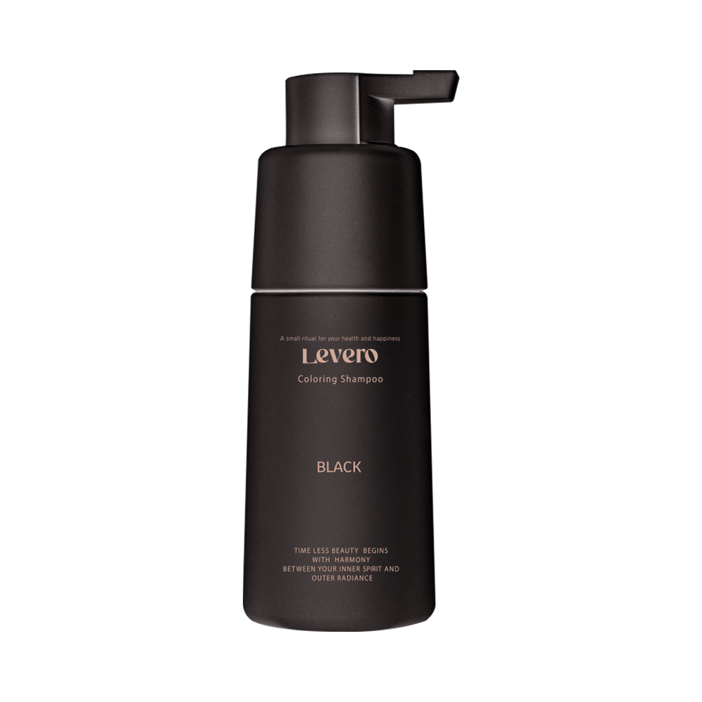 네이버 LEVERO 르베로 맥주효모 새치커버 염색샴푸 블랙 300ml