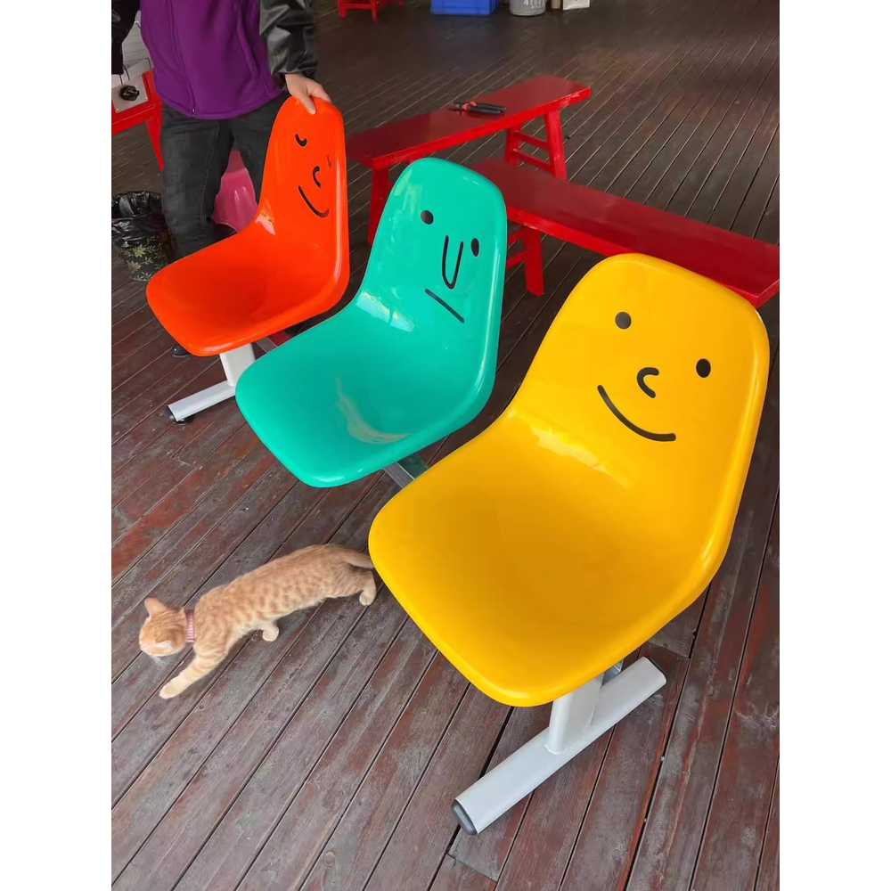버스정류장 의자 공항 플라스틱 쇼핑몰 대기 체어 벤치 A 이미지 6